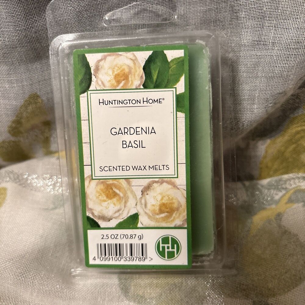 New Huntington Home‎ Gardenia Basil Scented Wax Melts 2.5oz